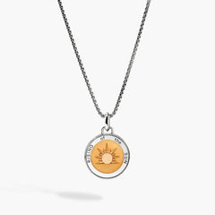 John Hardy Modern Talisman Sun Yellow Enamel Necklace