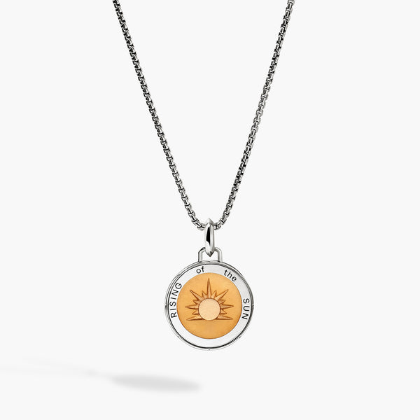 John Hardy Modern Talisman Sun Yellow Enamel Necklace