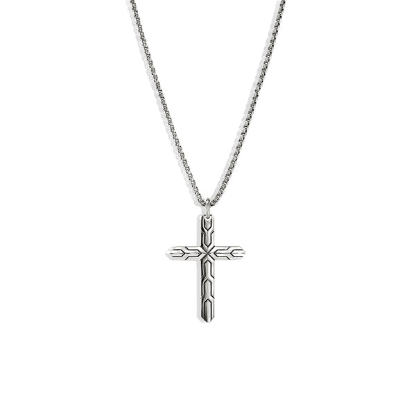 John Hardy Icon 50 Silver Cross Necklace