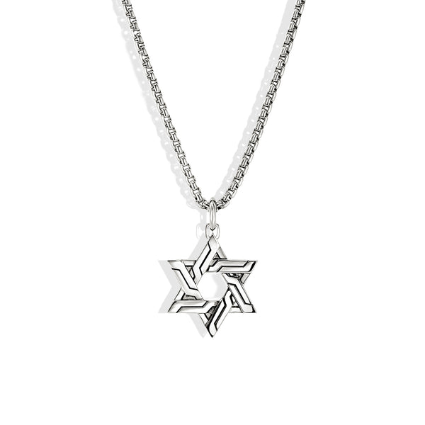 John Hardy Icon 50 Silver Star of David Necklace