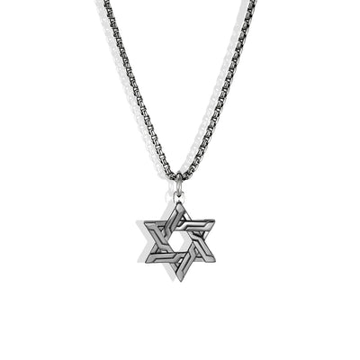John Hardy Icon 50 Black Rhodium Star of David Necklace - John Hardy product