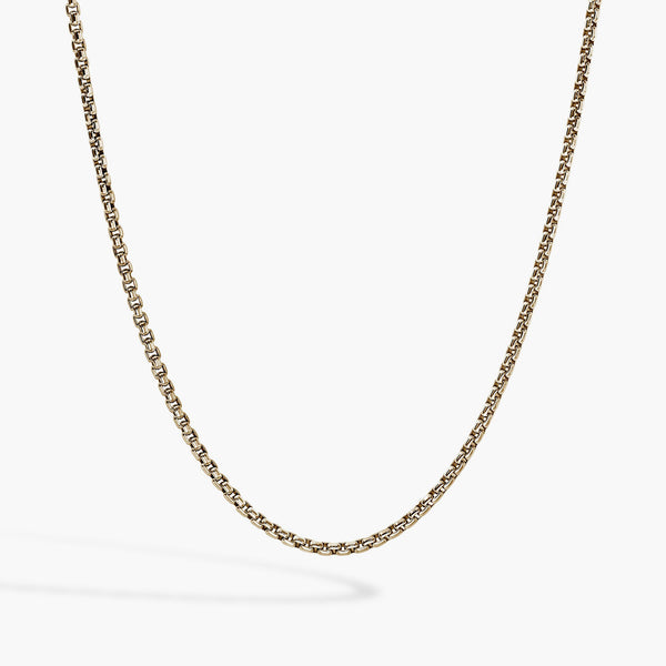 John Hardy 2.7mm Box Chain Necklace in 14K Yellow Gold