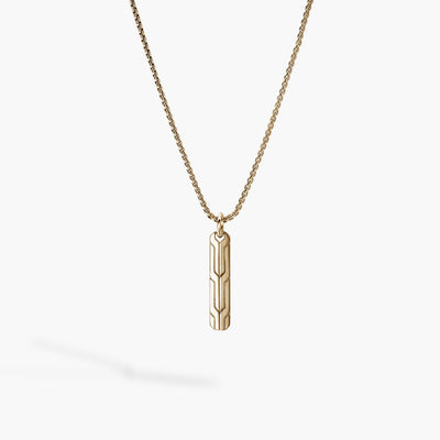 John Hardy Icon 50 Bar Tag Necklace in 14K Yellow Gold - John Hardy product