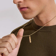 John Hardy Icon 50 Bar Tag Necklace in 14K Yellow Gold