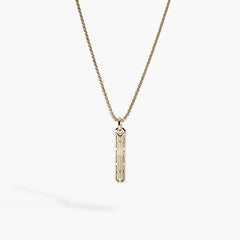 John Hardy Icon 50 Bar Tag Necklace in 14K Yellow Gold