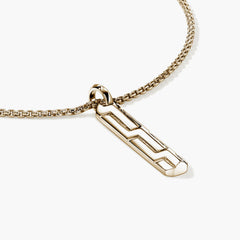 John Hardy Icon 50 Bar Tag Necklace in 14K Yellow Gold