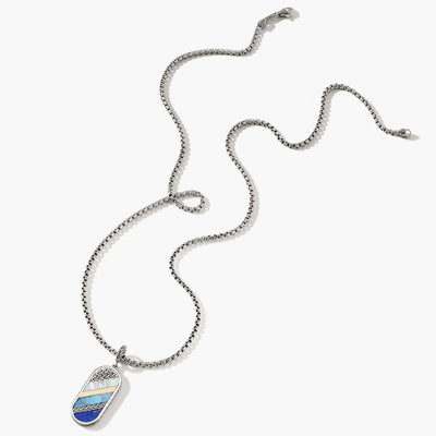 John Hardy Classic Chain 18K Two Tone Box Chain with Mixed Stone Pendant - John Hardy product