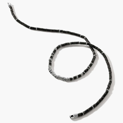 John Hardy Black Onyx Heishi Silver Necklace - John Hardy product