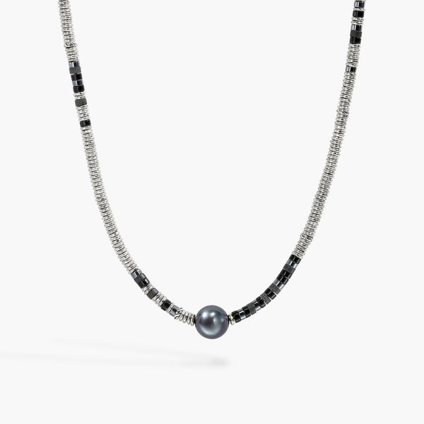 John Hardy Heishi Pearl Hardstone Necklace