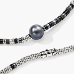 John Hardy Heishi Pearl Hardstone Necklace