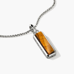 John Hardy Tiger Eye Talisman Pendant Necklace