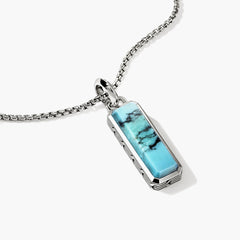 John Hardy Turquoise Talisman Pendant Necklace