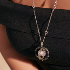 John Hardy Moon Door Mother of Pearl Long Necklace