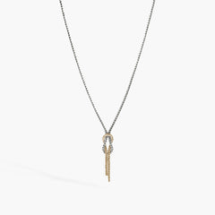 John Hardy Love Knot Adjustable Two-Tone Chain Necklace
