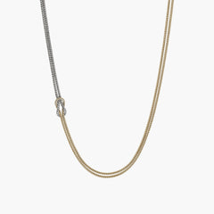 John Hardy Love Knot Two-Tone Adjustable Chain Necklace