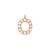 EF Collection Diamond Initial Charm in Yellow gold