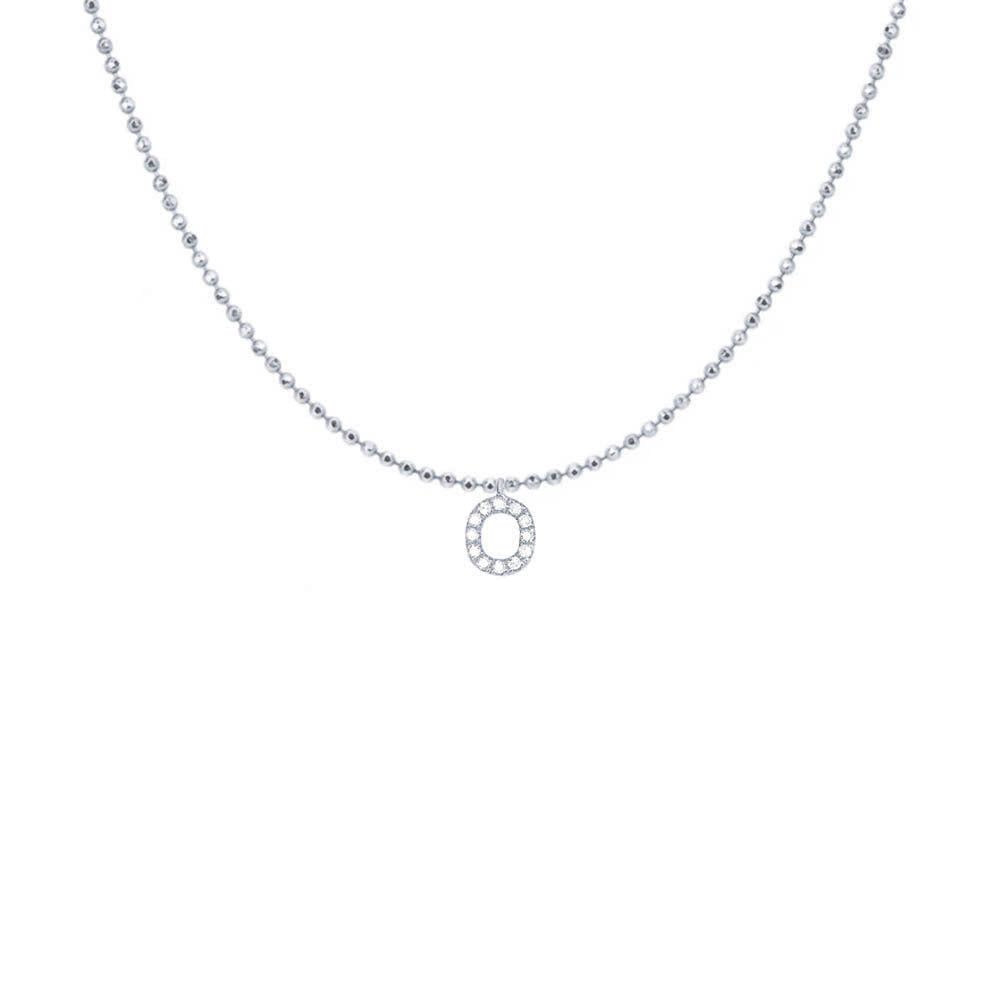 EF Collection Diamond Initial Charm in Yellow gold