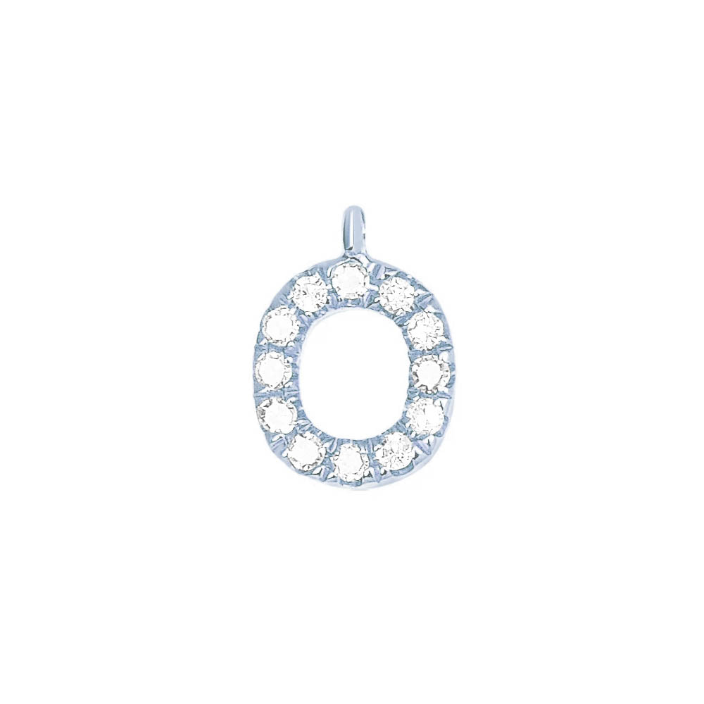 EF Collection Diamond Initial Charm in Yellow gold