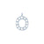 EF Collection Diamond Initial Charm in Yellow gold