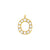 EF Collection Diamond Initial Charm in Yellow gold