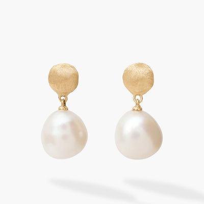 Marco Bicego Africa Small Pearl Drop Earrings in 18K Yellow Gold - Marco Bicego product