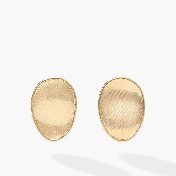 Marco Bicego Lunaria Small Petal Stud Earrings in 18K Yellow Gold