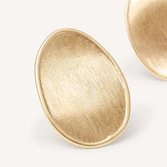 Marco Bicego Lunaria Small Petal Stud Earrings in 18K Yellow Gold