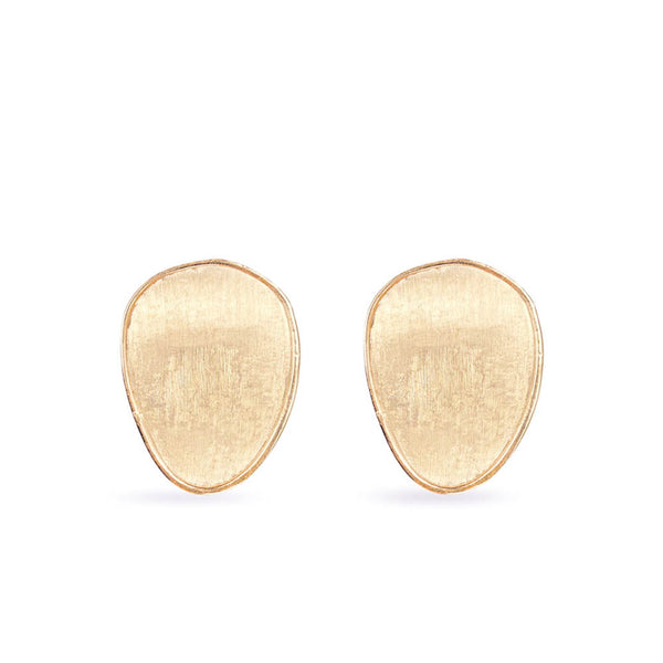 Marco Bicego Lunaria Yellow Gold Medium Leaf Stud Earrings