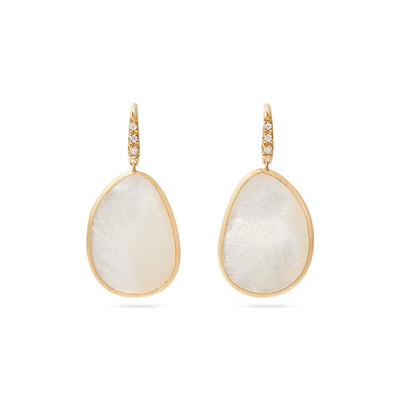 Marco Bicego Lunaria Mother of Pearl French Wire Diamond Drop Earrings - Marco Bicego product