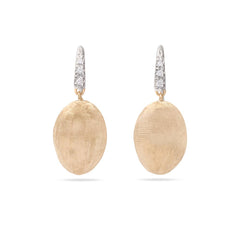Marco Bicego Grande Siviglia 18kt Euro Wire Drop Earrings With Diamonds