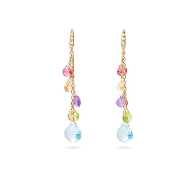 Marco Bicego Paradise 5 Mixed Gemstone Drop Earrings with Diamonds - Marco Bicego product
