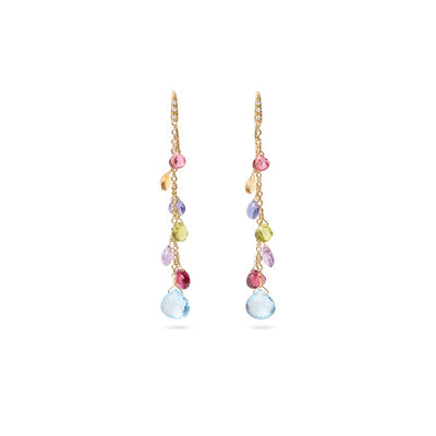 Marco Bicego Paradise 7 Mixed Gemstone Drop Earrings with Diamonds - Marco Bicego product