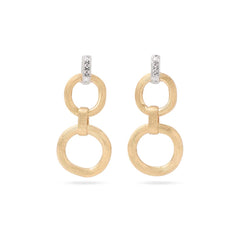 Marco Bicego Jaipur Diamond Double Drop Stud Earrings