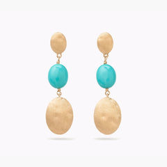 Marco Bicego Siviglia Turquoise and Gold Stud Earrings