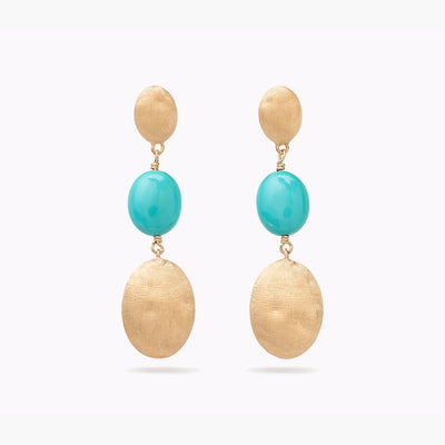 Marco Bicego Siviglia Turquoise and Gold Stud Earrings - Marco Bicego product