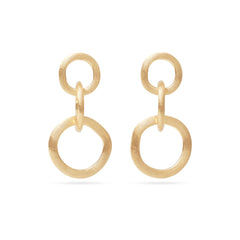 Marco Bicego Jaipur Yellow Gold Three Link Drop Earrings
