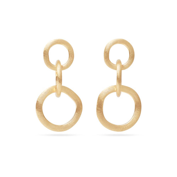 Marco Bicego Jaipur Yellow Gold Three Link Drop Earrings