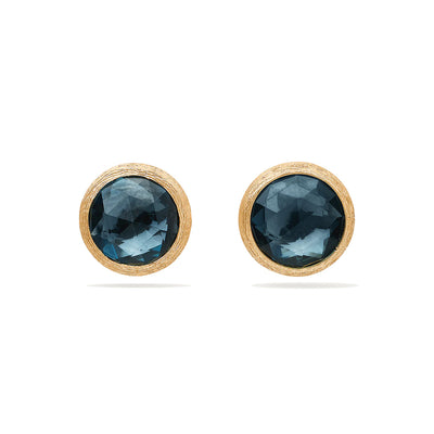 Marco Bicego Jaipur Yellow Gold London Blue Topaz Stud Earrings - Marco Bicego product