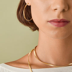 Marco Bicego Marrakech 18kt Yellow Gold Twist Hoop Earrings