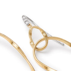 Marco Bicego Marrakech Onde Gold and Diamond Drop Earrings