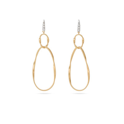 Marco Bicego Marrakech Onde Gold and Diamond Drop Earrings - Marco Bicego product