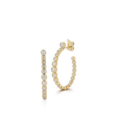 ONDYN Orta Diamond Hoop Earrings