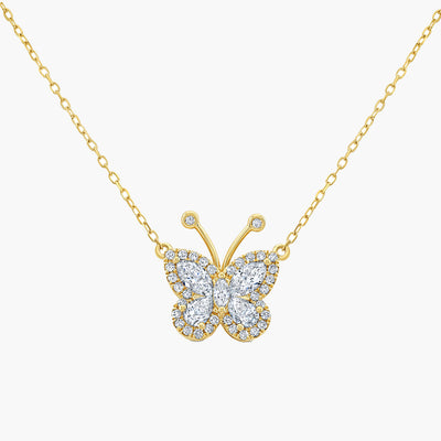 Private Label Diamond Butterfly Necklace - Private Label product
