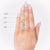 Ultra Thin Emerald Cut Hidden Halo Engagement Ring Setting in Platinum
