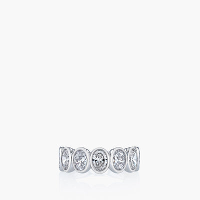 Seven Stone Oval-Cut Diamond Eternity Band - Private Label product