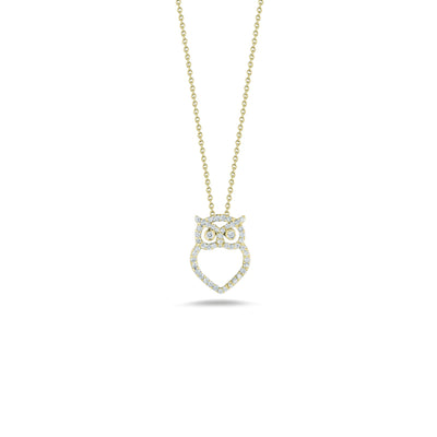 Roberto Coin Tiny Treasures Yellow Gold Owl Pendant Necklace - Roberto Coin product