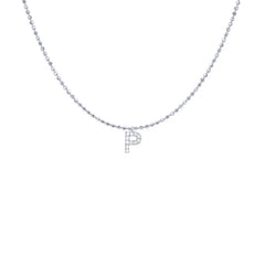EF Collection Diamond Initial Charm in Yellow gold