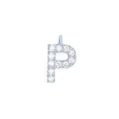 EF Collection Diamond Initial Charm in Yellow gold