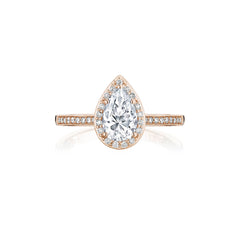 Tacori Coastal Pear Shape Bloom Engagement Ring