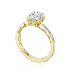 Tacori Coastal Pear Shape Bloom Engagement Ring